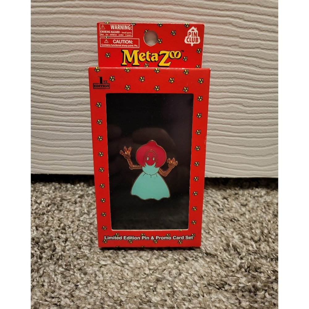 Metazoo x Pin Club Cryptid Nation Flatwoods Monster Pin Promo Sealed Card New
